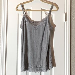 Lane Bryant Gray Lace Cami
